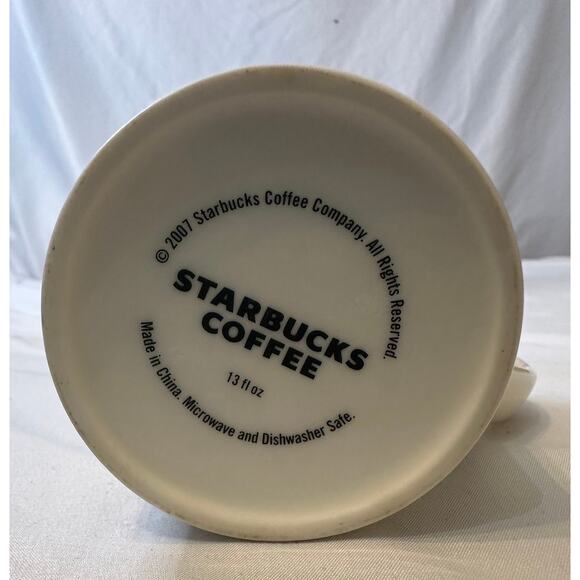 Brown 2007 Starbucks Oak Leaf‎ Coffee Cup - Picture 4 of 4